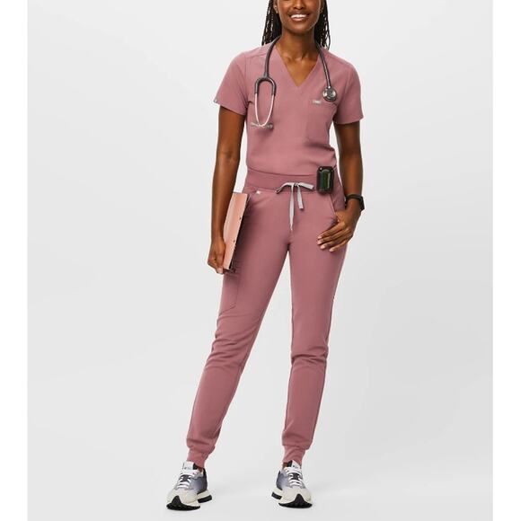 Figs Mauve Zamora Jogger Scrub Pants Small Reg - Picture 9 of 9